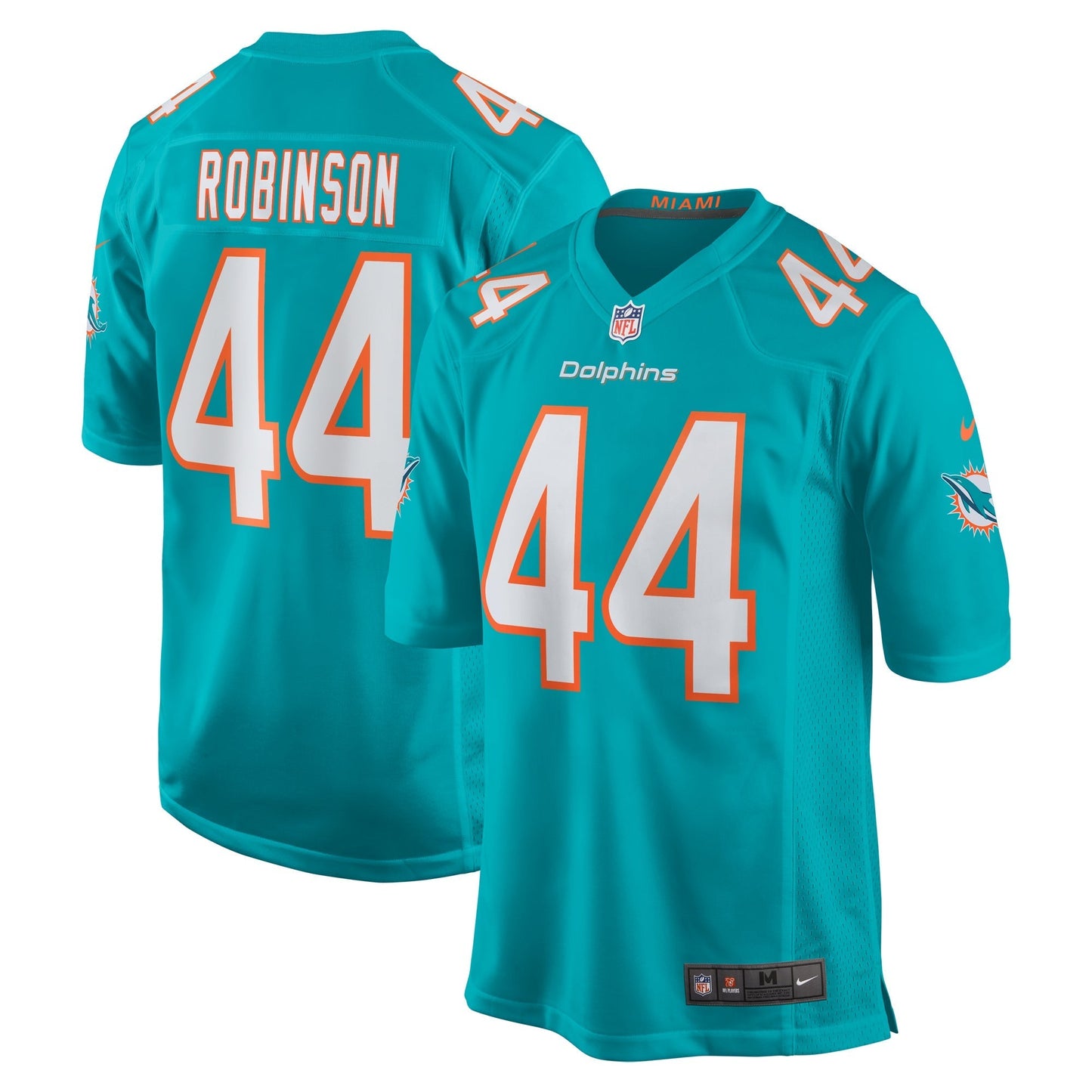 Miami Dolphins Chop Robinson Aqua Player Game Jersey