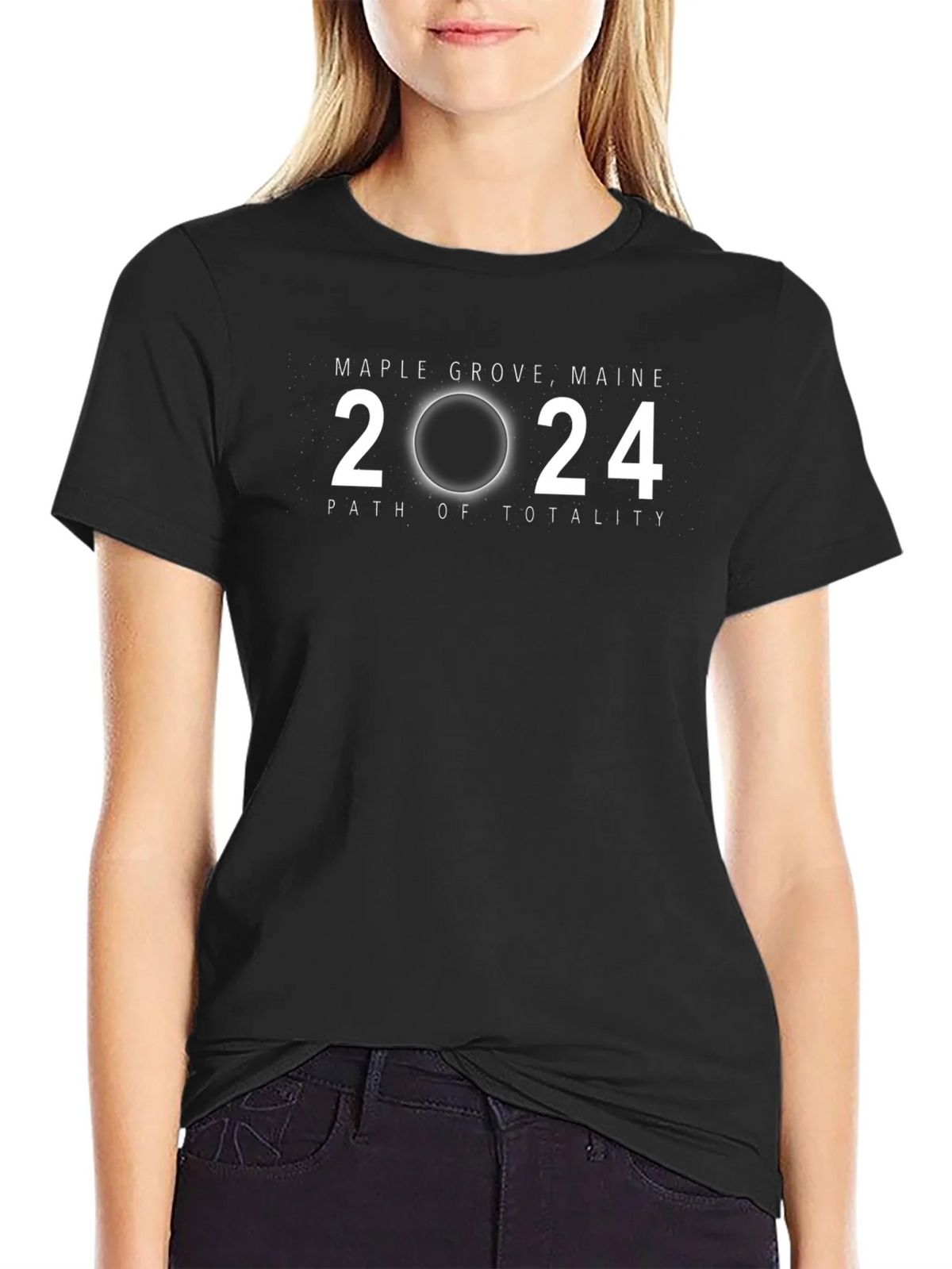Maple Grove Maine 2024 Eclipse T-Shirt