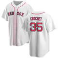 Boston Red Sox #35 Garrett Crochet White 2024 Cool Base Stitched Baseball Jersey