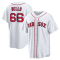 Boston Red Sox #66 Brayan Bello Home Replica Jersey - White Stitched Baseball Jersey
