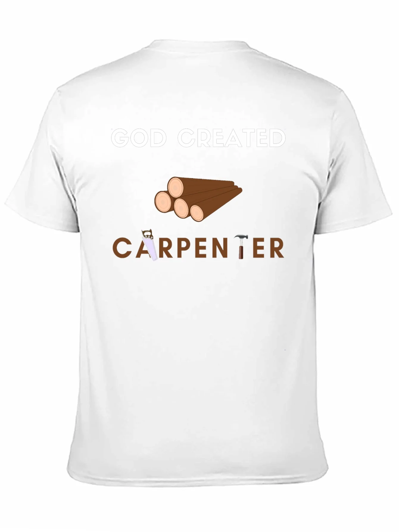 God Created Carpenter T-Shirt - Black