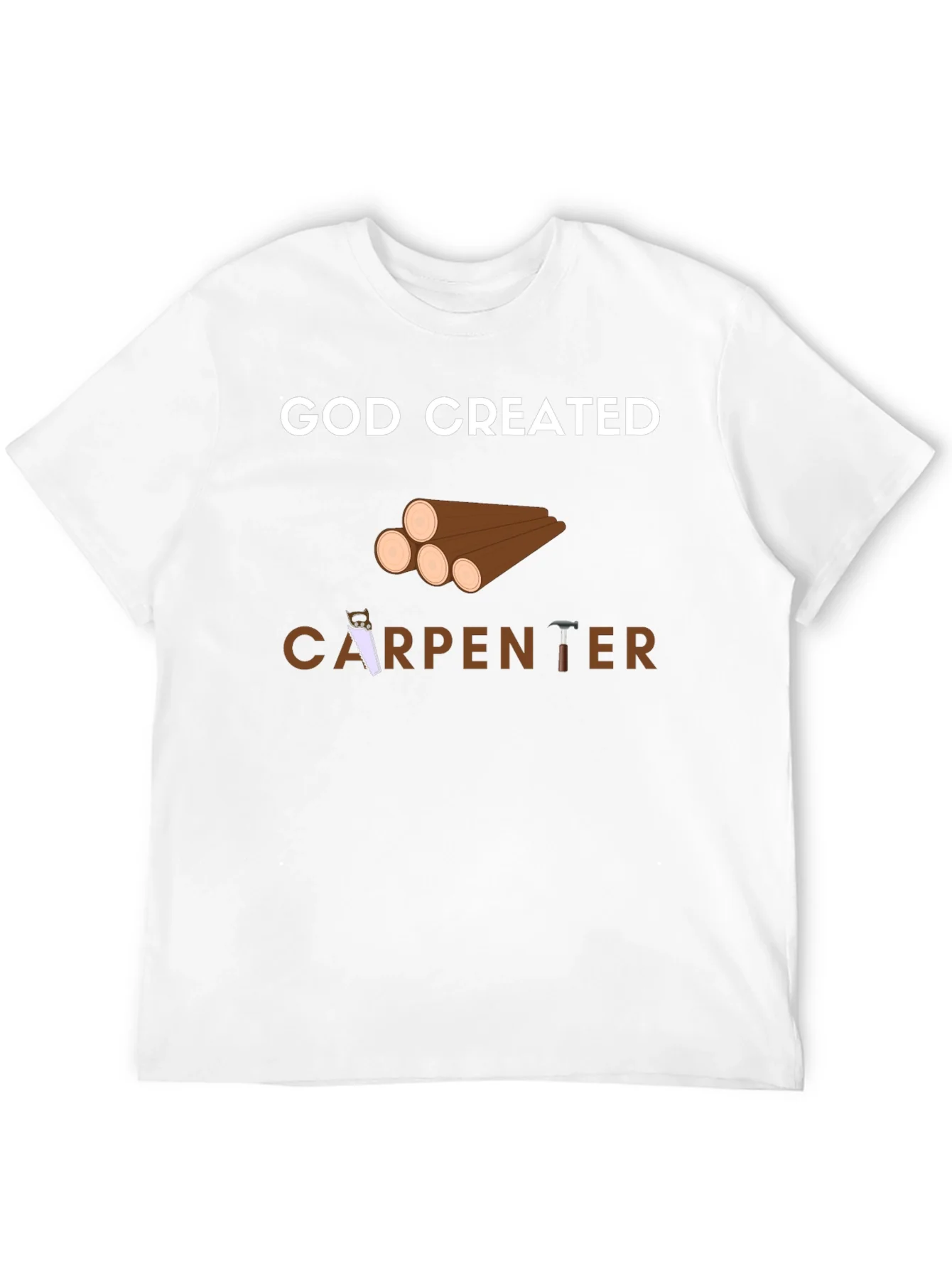 God Created Carpenter T-Shirt - Black