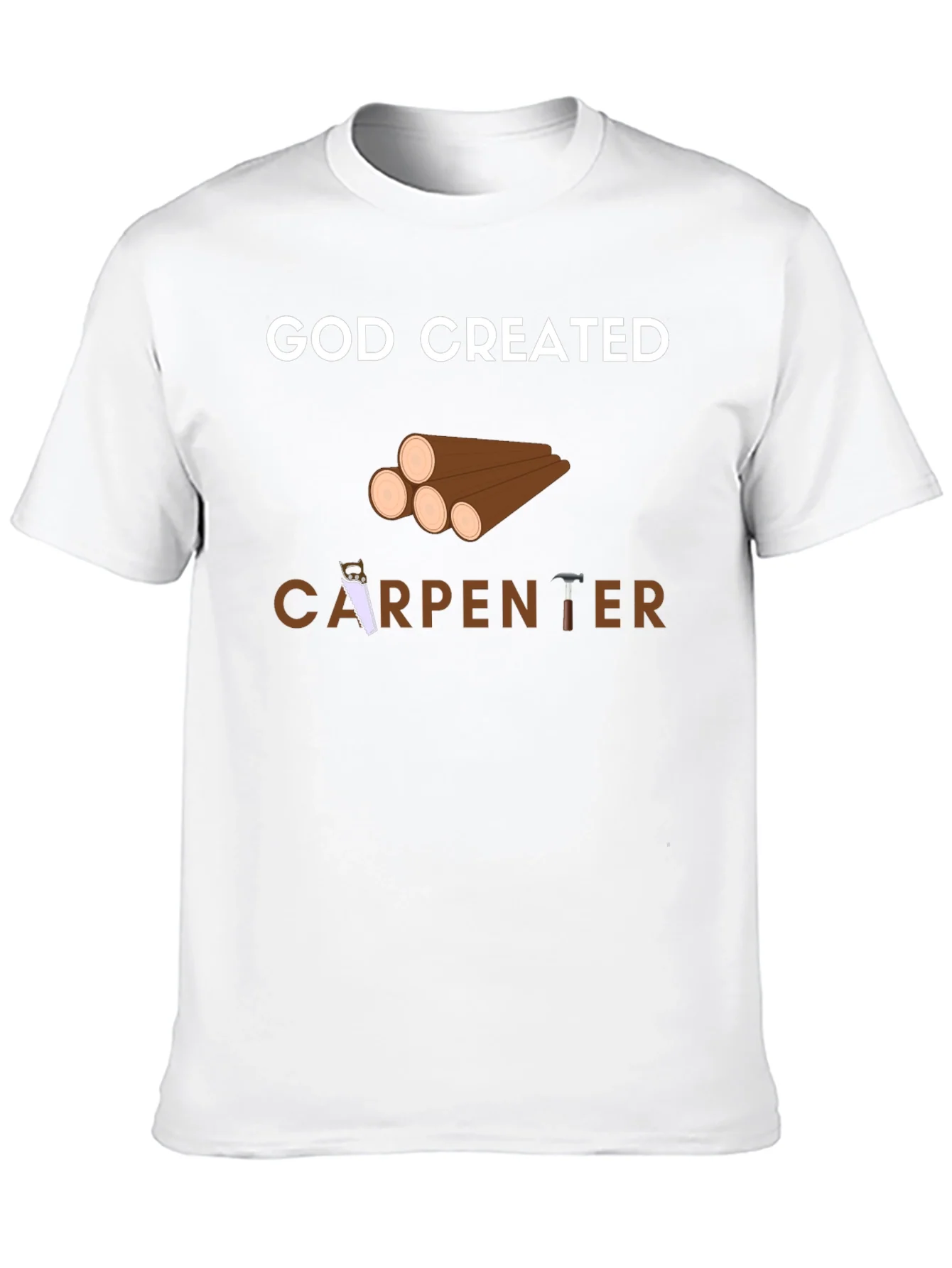 God Created Carpenter T-Shirt - Black