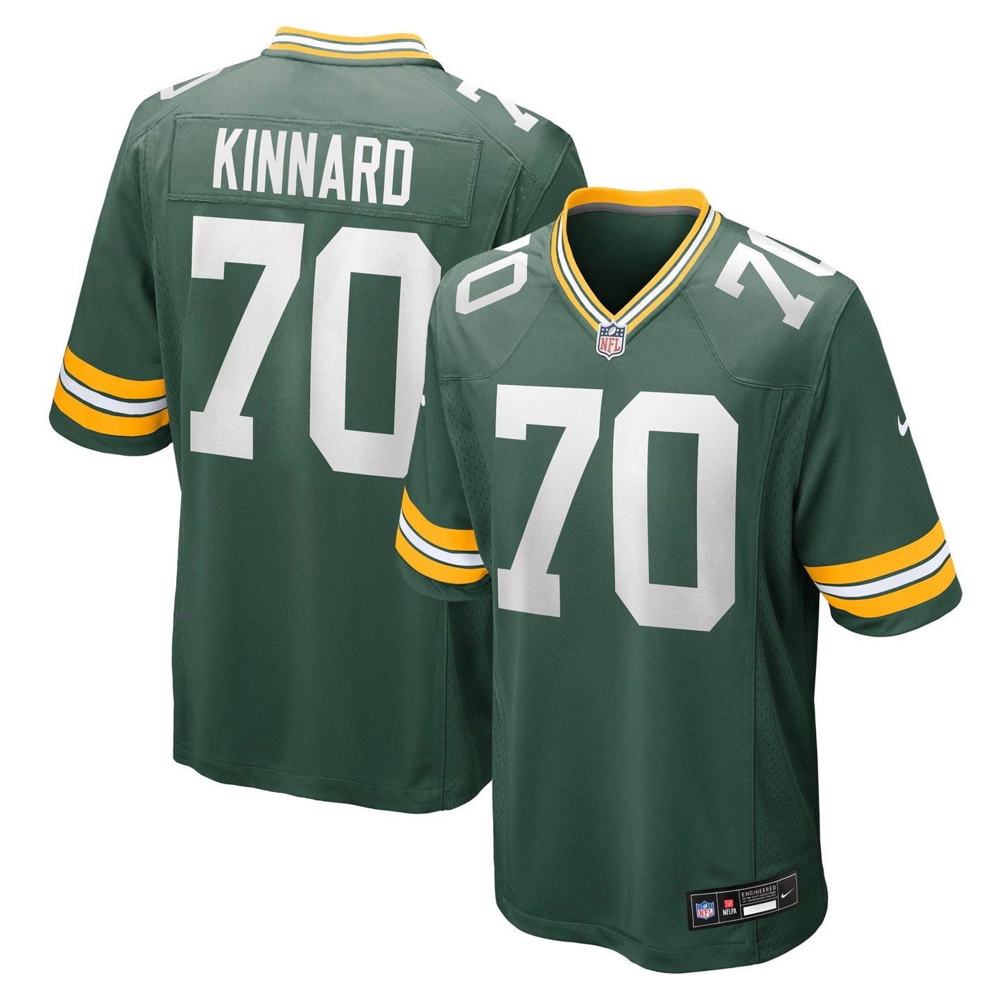 Green Bay Packers Darian Kinnard Green Team Game Jersey