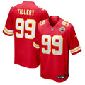 Kansas City Chiefs Jerry Tillery Red Team Game Jersey