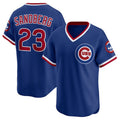 Chicago Cubs #23 Ryne Sandberg Throwback Cooperstown Collection Limited Jersey - Royal Stitched Baseball Jersey