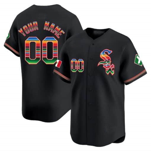 Custom Chicago White Sox Mexico Vapor Premier Limited V2 C All Stitched Baseball Jersey