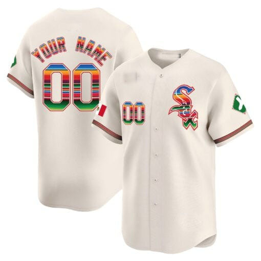 Custom Chicago White Sox Mexico Vapor Premier Limited V2 C All Stitched Baseball Jersey