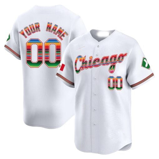 Custom Chicago White Sox Mexico Vapor Premier Limited V3 C All Stitched Baseball Jersey