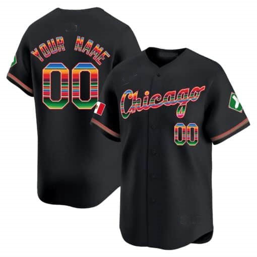 Custom Chicago White Sox Mexico Vapor Premier Limited V3 C All Stitched Baseball Jersey