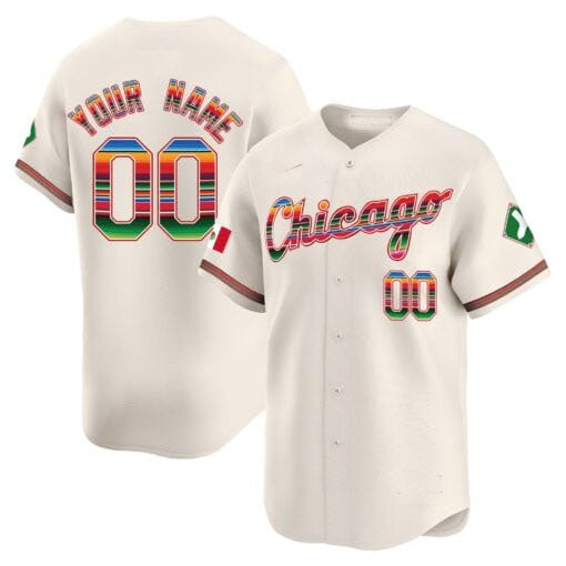 Custom Chicago White Sox Mexico Vapor Premier Limited V3 C All Stitched Baseball Jersey