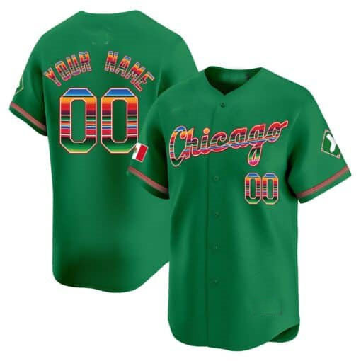 Custom Chicago White Sox Mexico Vapor Premier Limited V3 C All Stitched Baseball Jersey