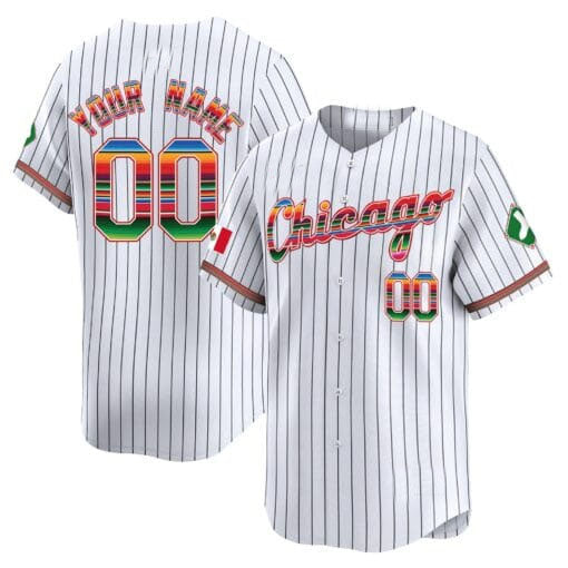 Custom Chicago White Sox Mexico Vapor Premier Limited V3 C All Stitched Baseball Jersey