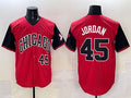 Chicago White Sox #45 Michael Jordan Red Black 2025 City Connect Limited Stitched Baseball Jersey