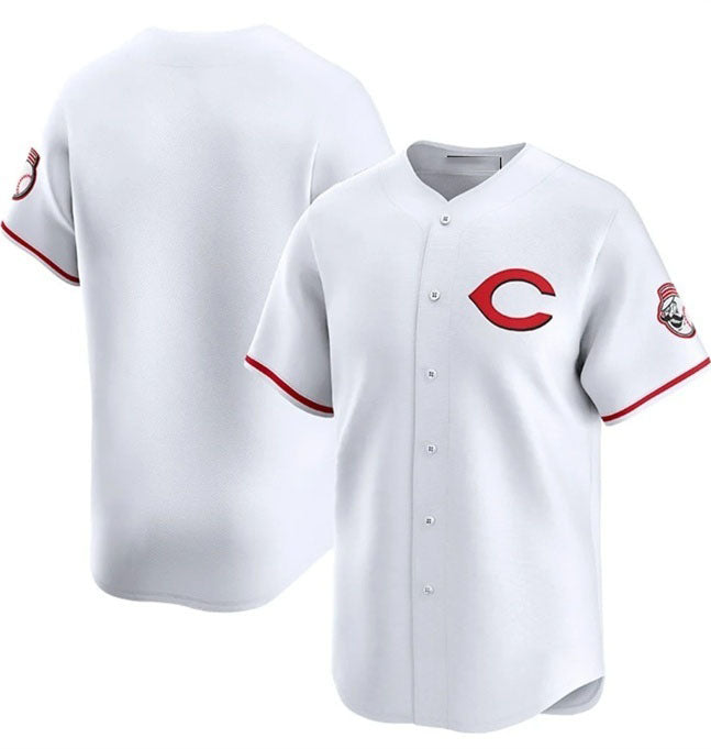 Cincinnati Reds Blank White 2025 Home Limited Stitched Baseball Jersey