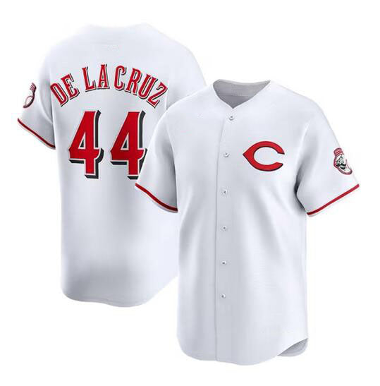Cincinnati Reds #44 Elly De La Cruz White 2025 Home Limited Stitched Baseball Jersey