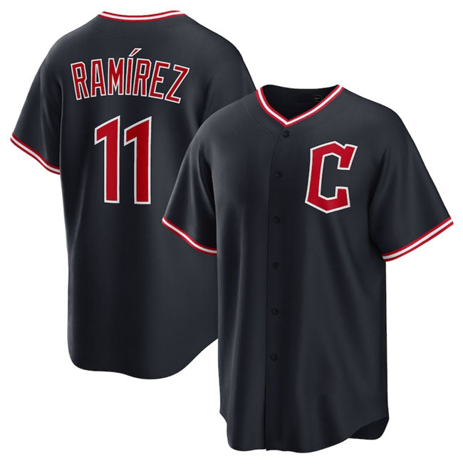 Cleveland Guardians #11 Jos Ramrez Navy 2025 Alternate Limited Stitched Baseball Jersey