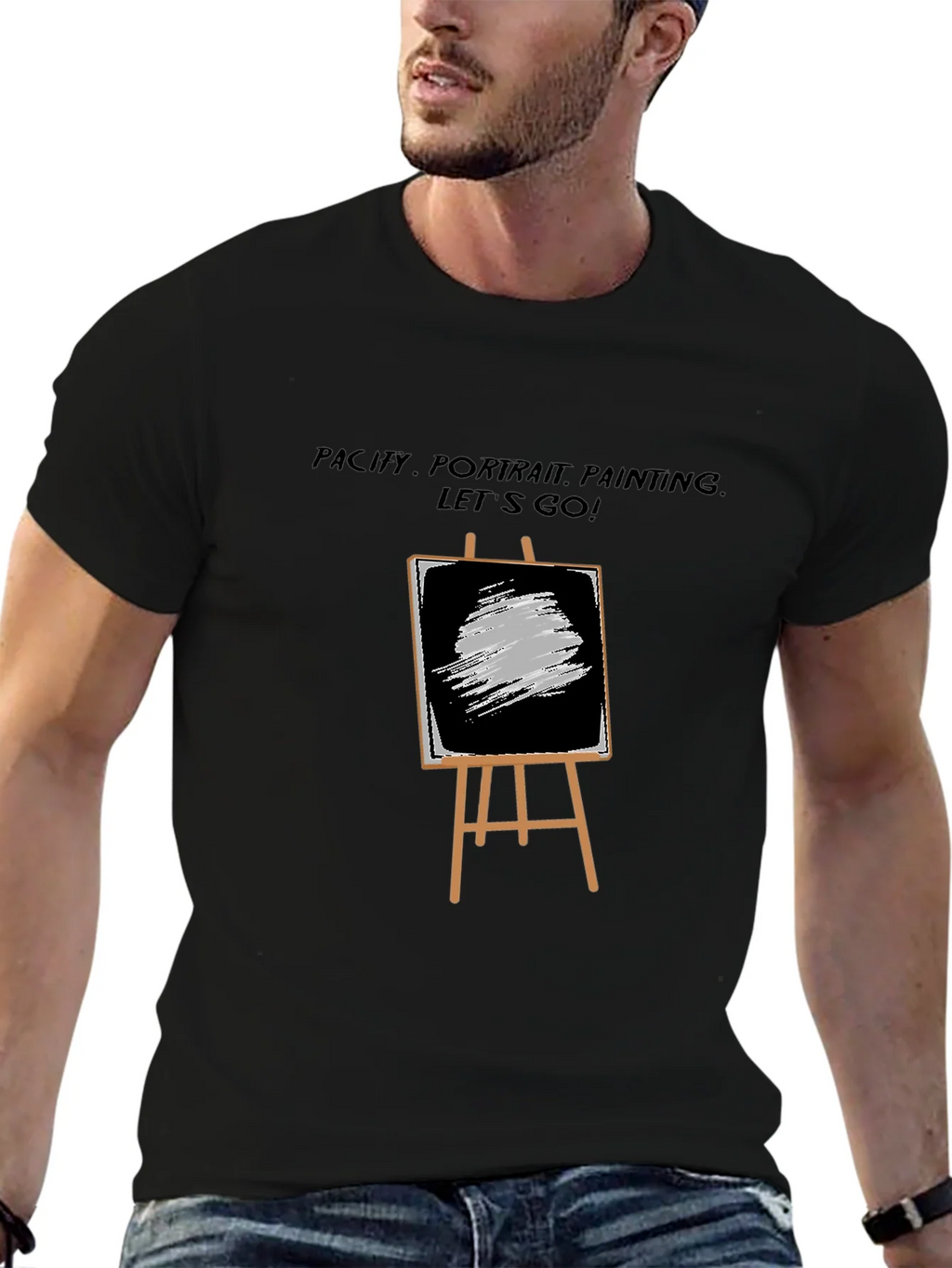 Painters Easel T-Shirt - Artistic Design