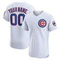 Custom Chicago Cubs Home Elite Jersey ¨C White Baseball Jerseys