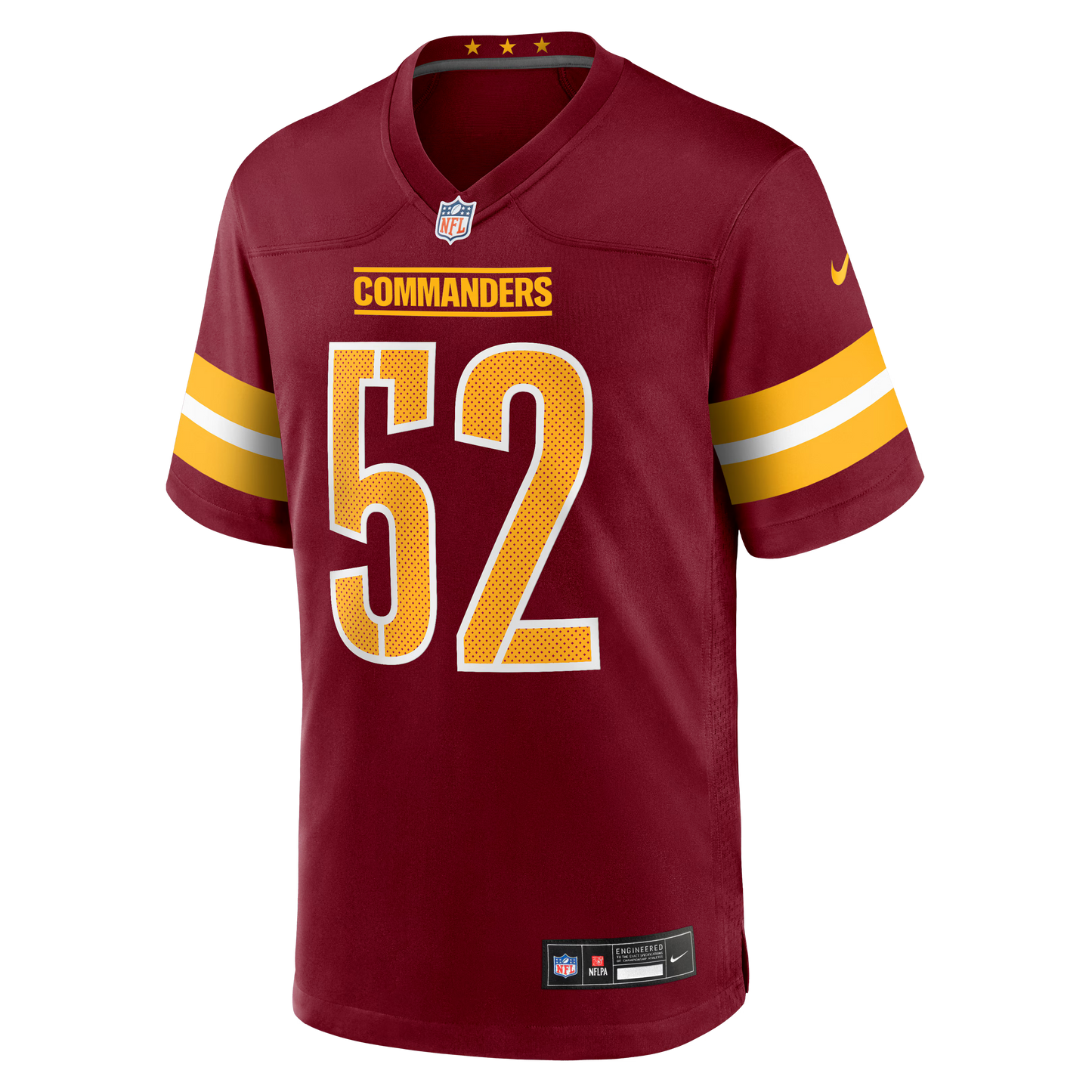 Washington Commanders Preston Smith Burgundy Team Game Jersey