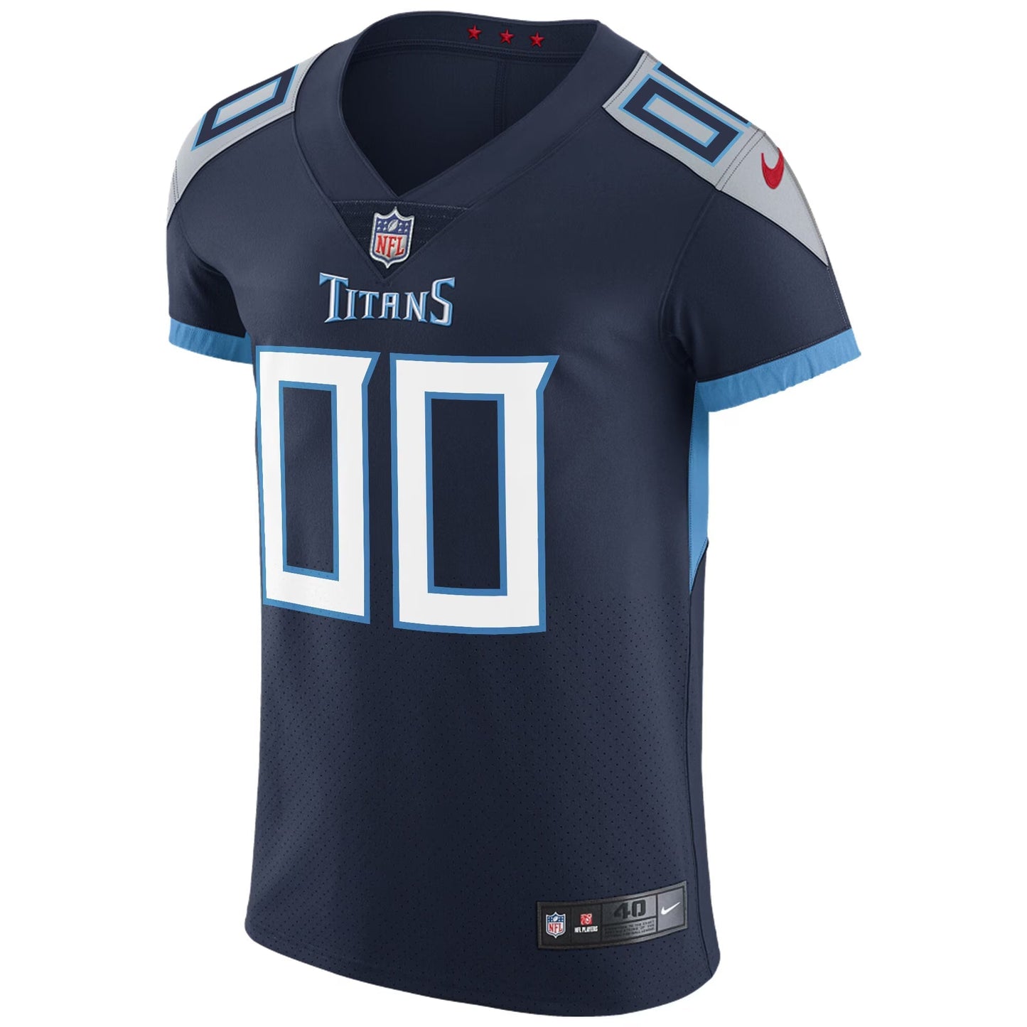 Tennessee Titans Navy Vapor Untouchable Custom Elite Jersey