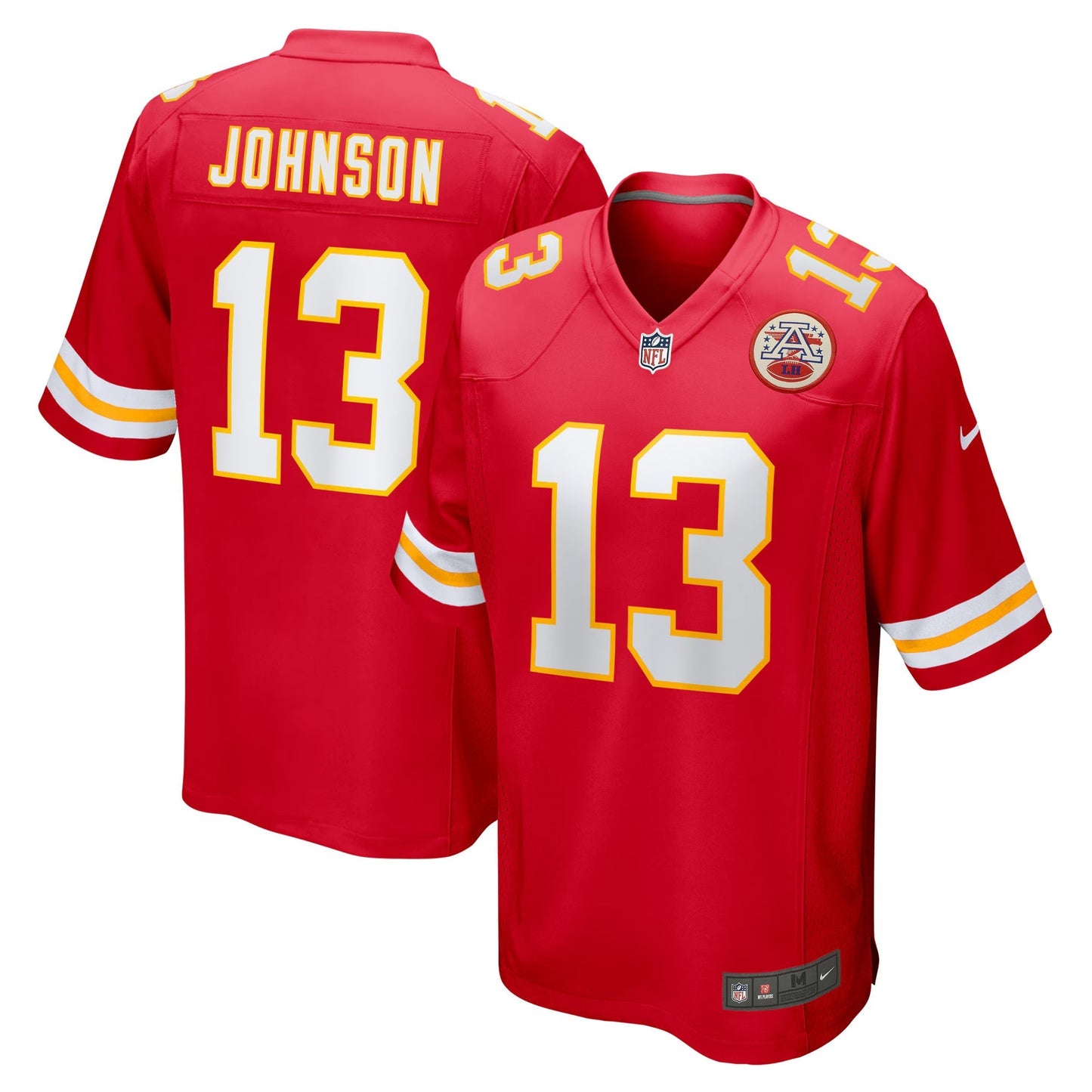 Kansas City Chiefs Nazeeh Johnson Red Game Player Jersey