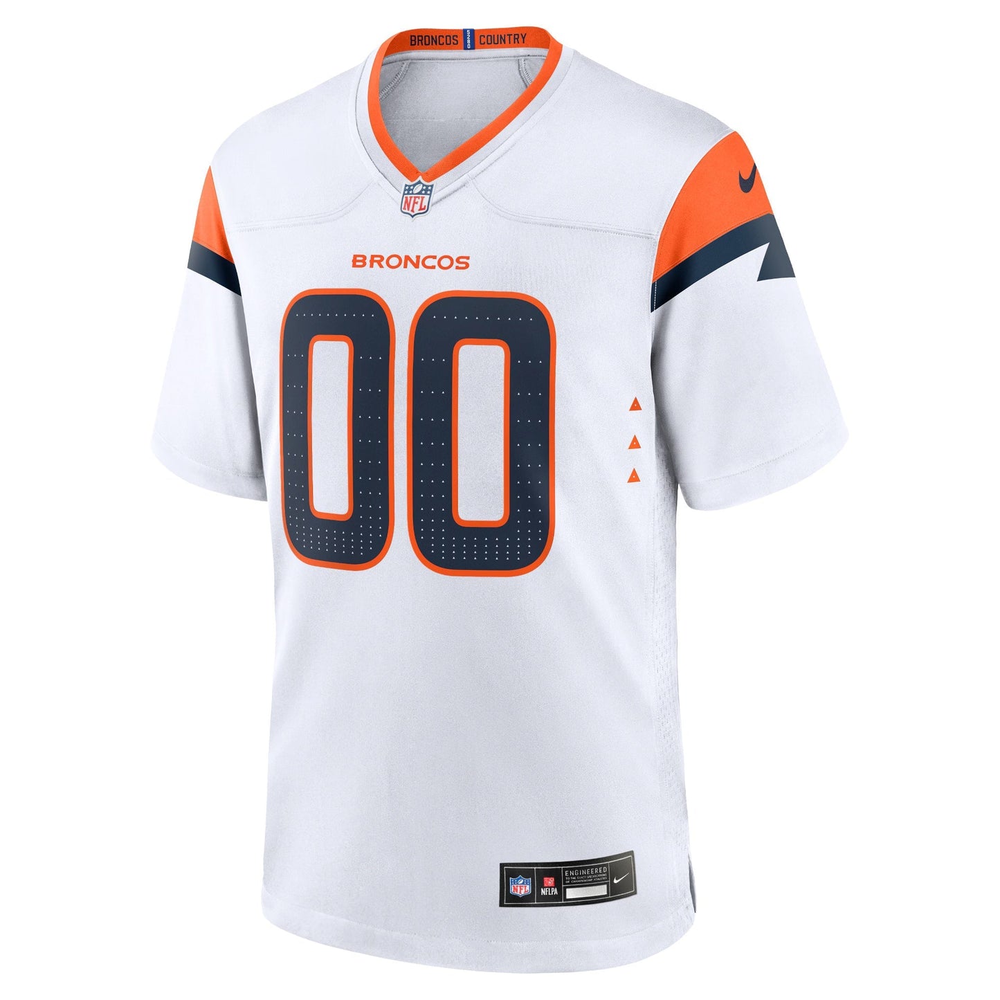 Denver Broncos White Mile High Collection Custom Game Jersey