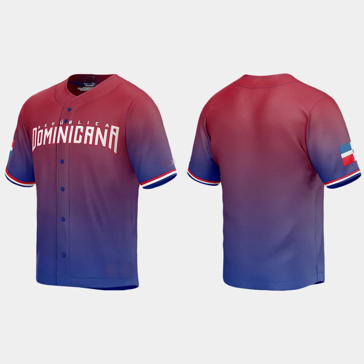 DOMINICAN REPUBLIC BASEBALL 2023 WORLD BASEBALL CLASSIC JERSEY C RED Stitches Baseball Jerseys