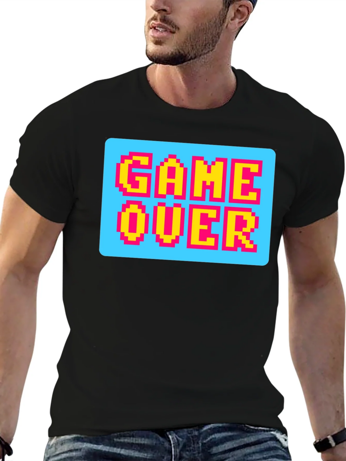 Game Over Pixel Art T-Shirt - Retro Gaming Style