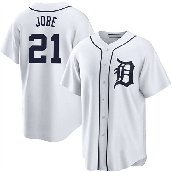 Detroit Tigers #21 Jackson Jobe White Cool Base Stitched Baseball Jersey