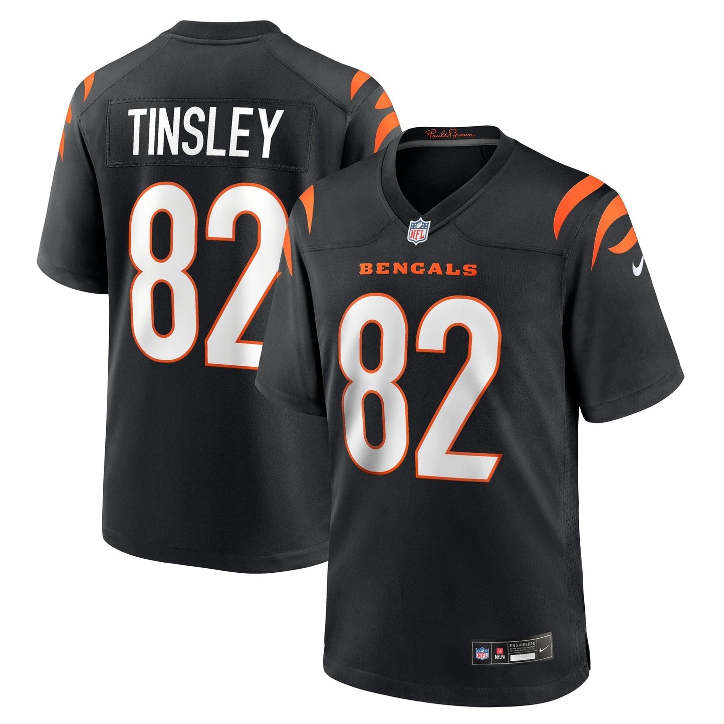 Cincinnati Bengals Mitchell Tinsley Black Team Game Jersey