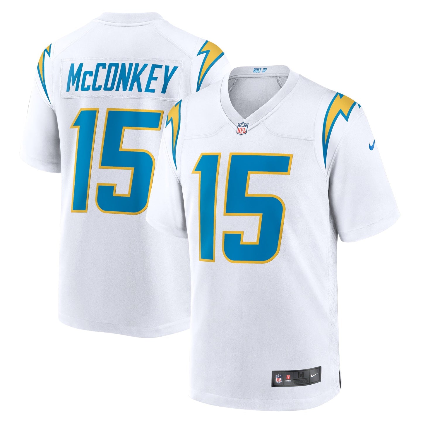 Los Angeles Chargers Ladd McConkey White Game Jersey