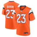 Denver Broncos Jahdae Barron Orange 2025  Draft First Round Pick Game Jersey