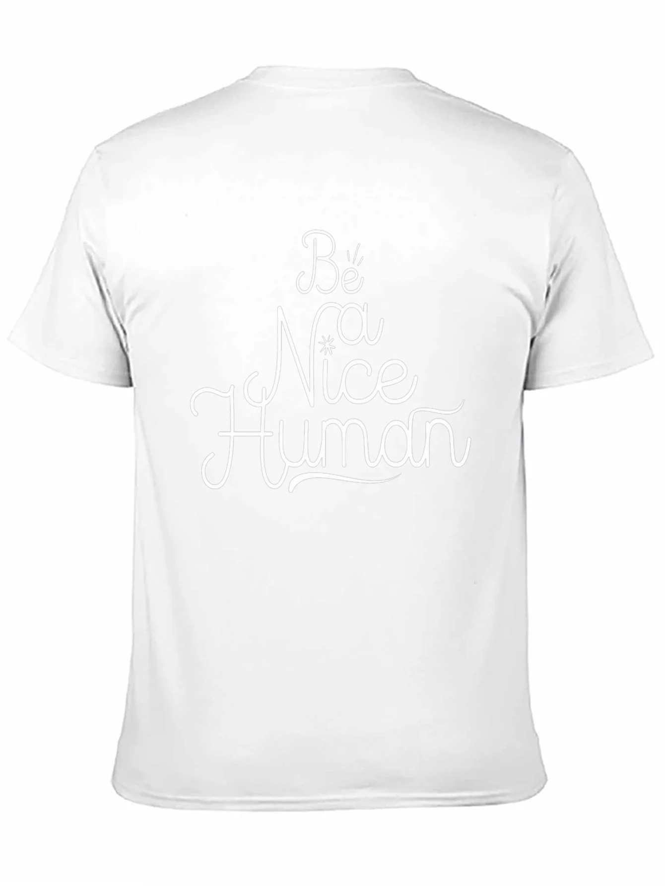 Be Nice Human Black Graphic Tee