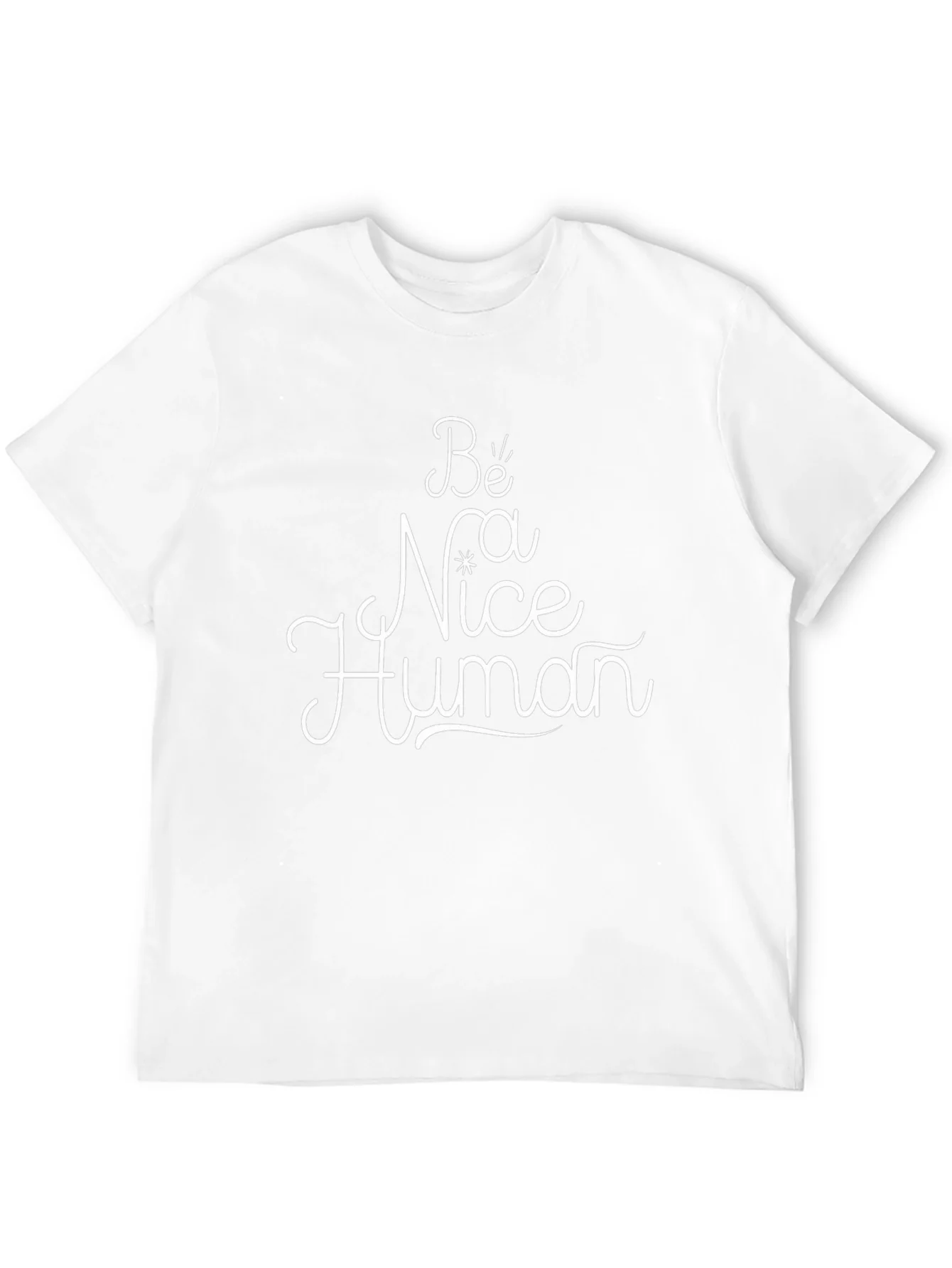 Be Nice Human Black Graphic Tee