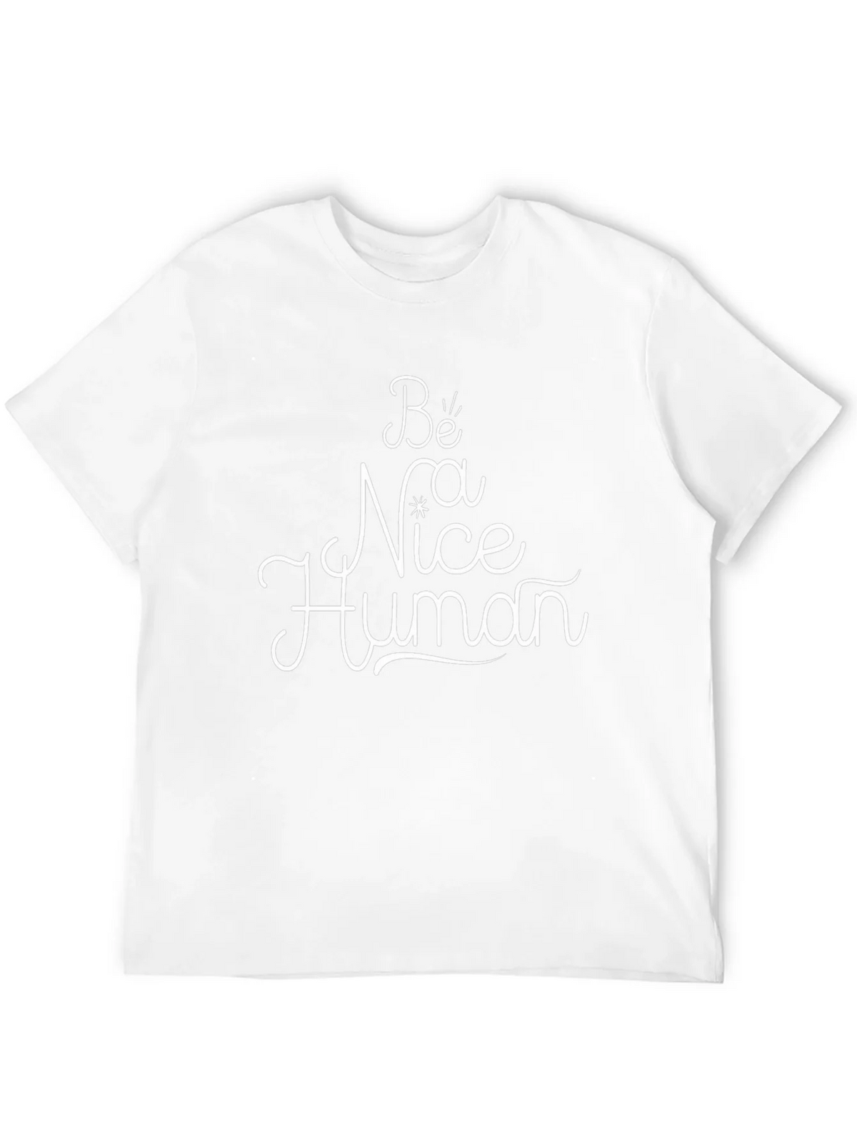 Be Nice Human Black Graphic Tee