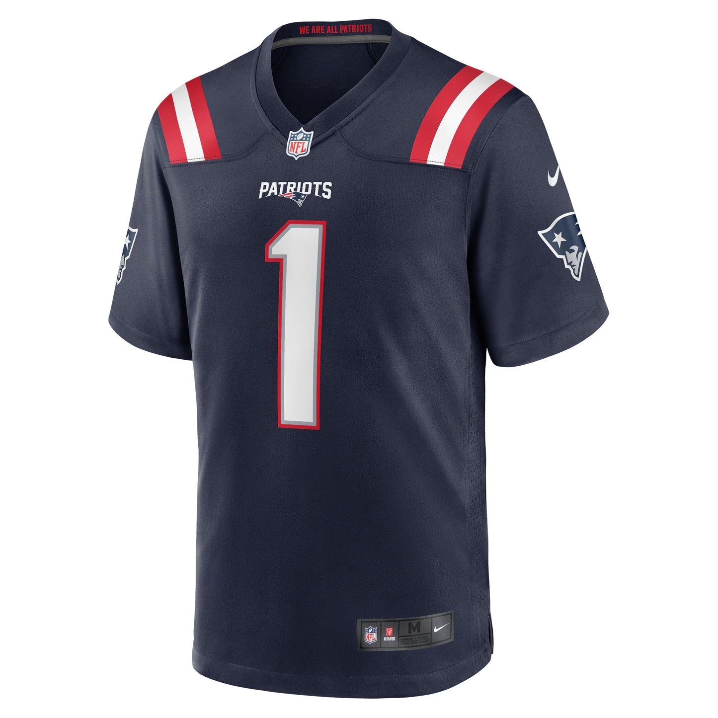 New England Patriots Ja'Lynn Polk Navy Team Game Jersey