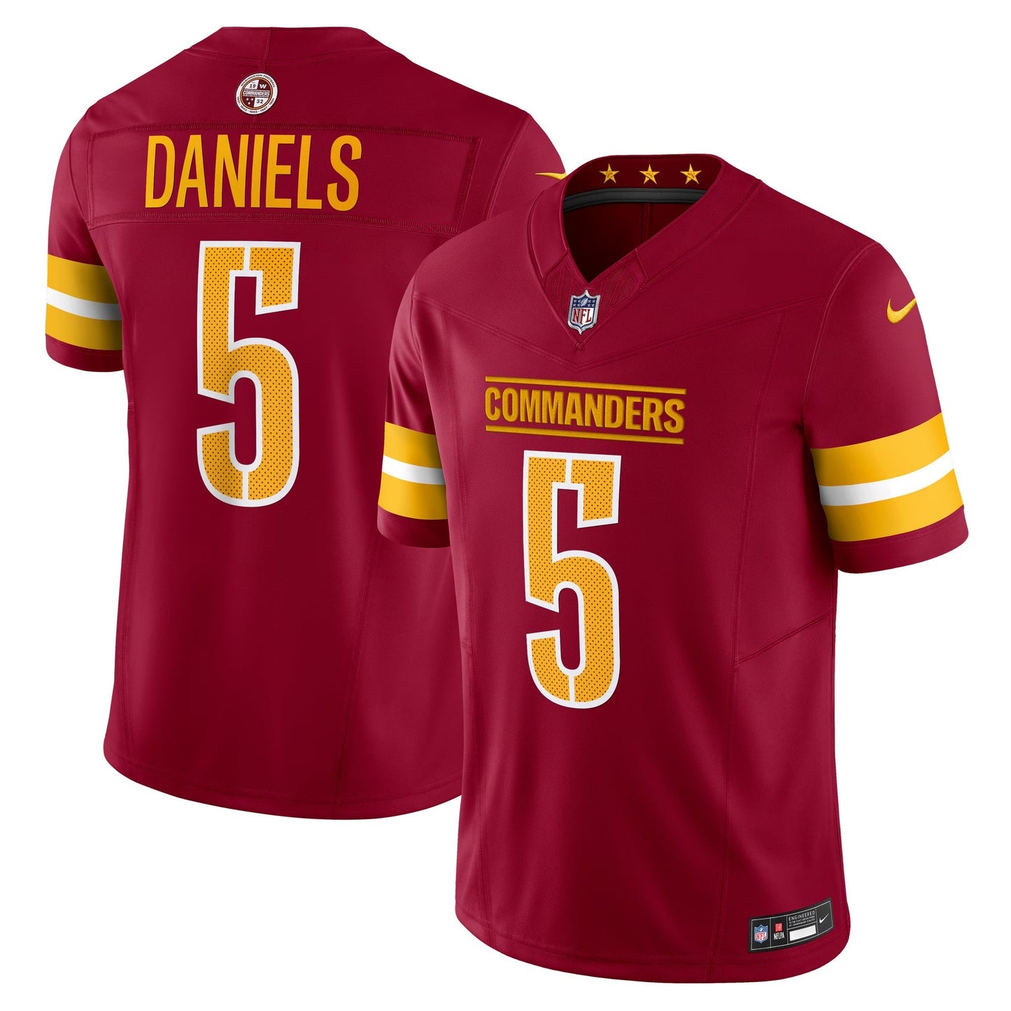 Washington Commanders Jayden Daniels Burgundy Vapor F.U.S.E. Limited Jersey