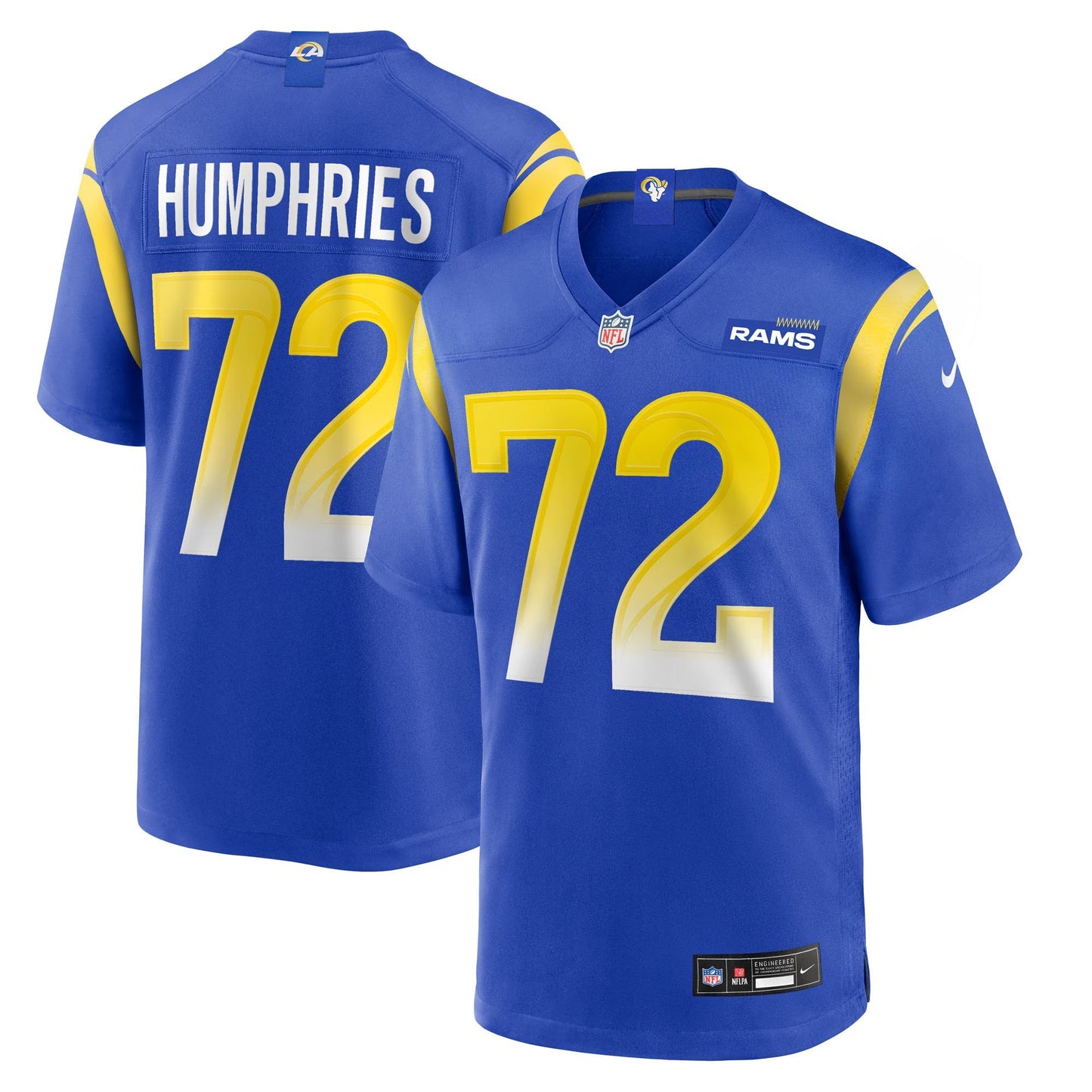 Los Angeles Rams D.J. Humphries Royal Team Game Jersey