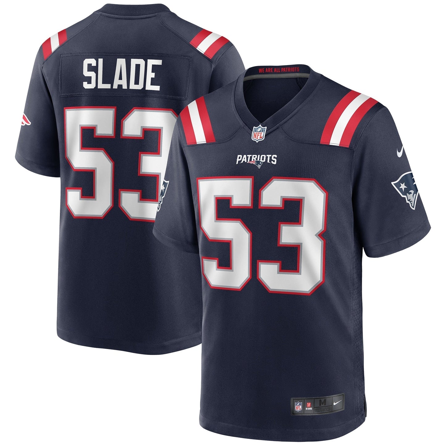 New England Patriots Chris Slade Navy Game Retired Player Jersey