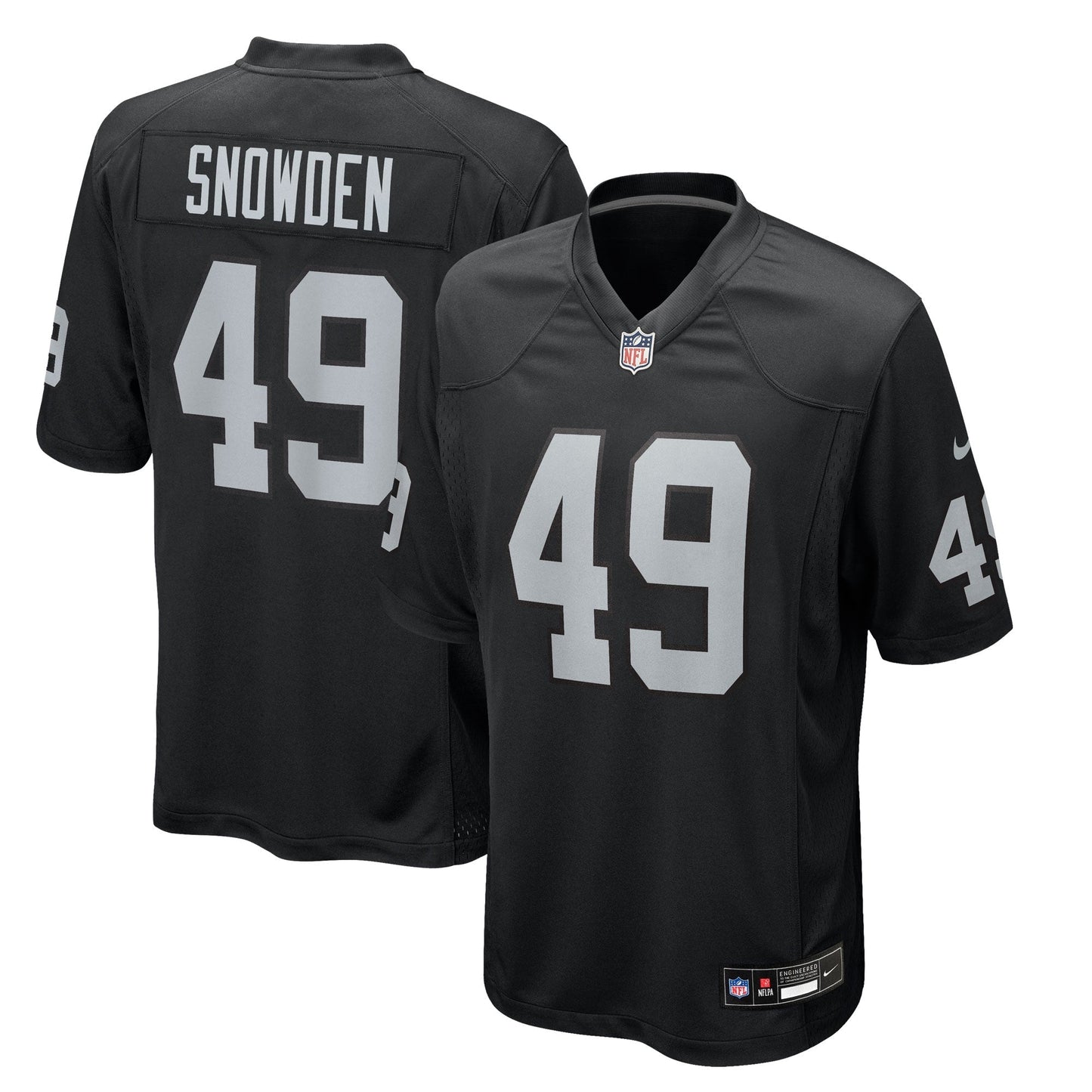 Las Vegas Raiders Charles Snowden Black Team Game Jersey
