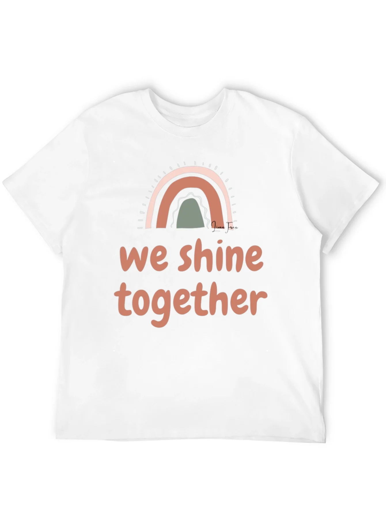 We Shine Together Graphic Tee - Positive Vibes Shirt