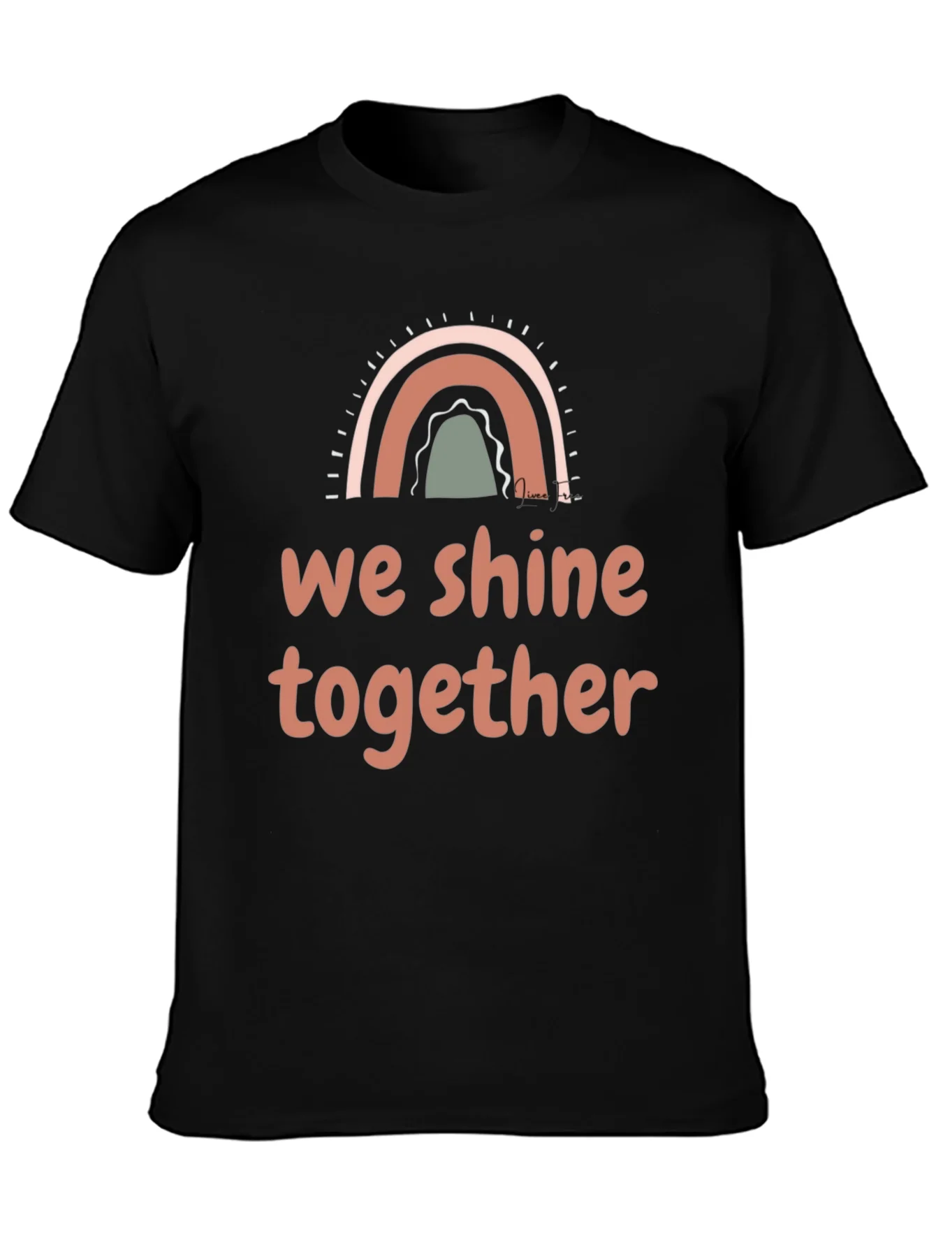 We Shine Together Graphic Tee - Positive Vibes Shirt