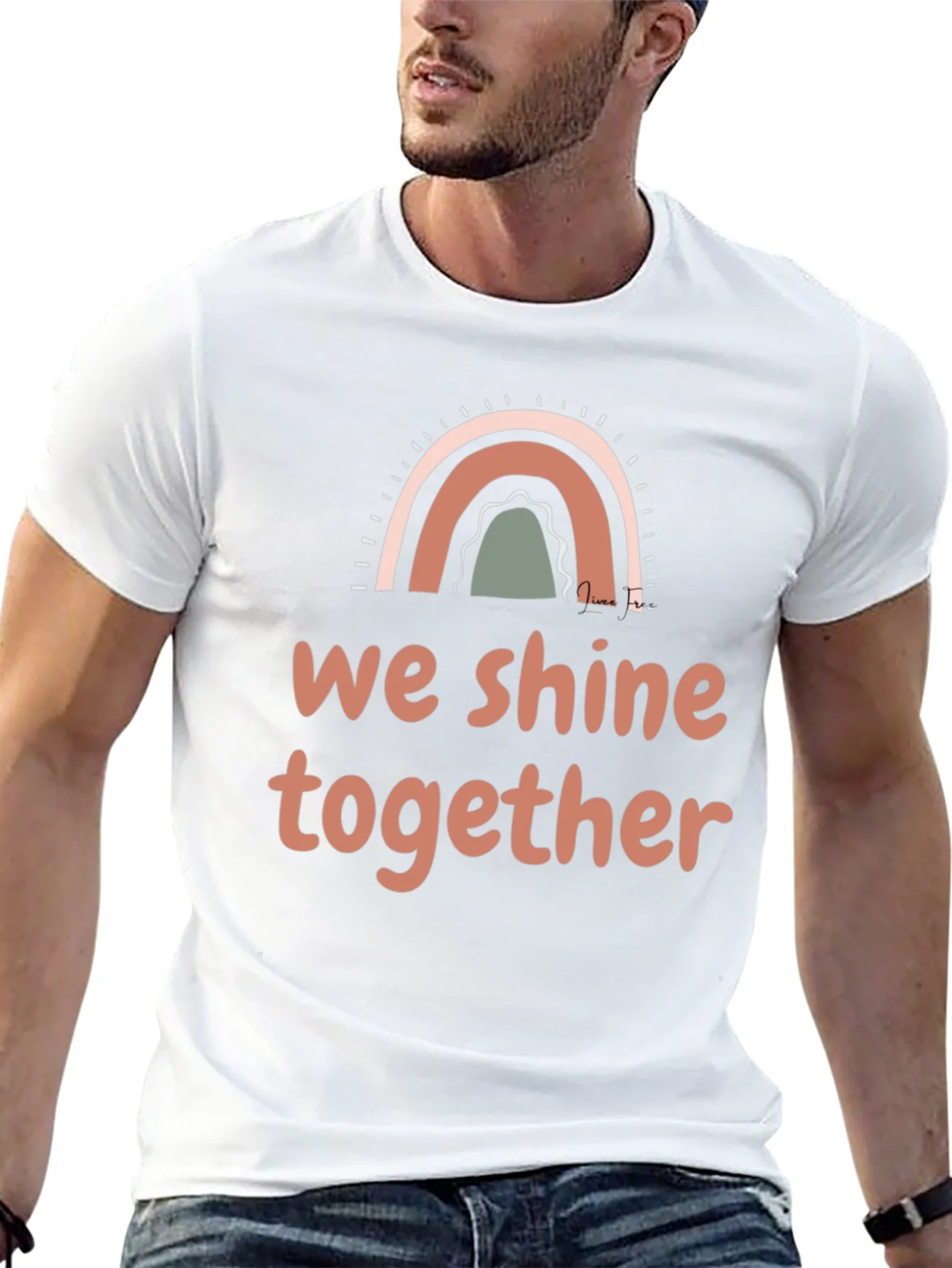 We Shine Together Graphic Tee - Positive Vibes Shirt