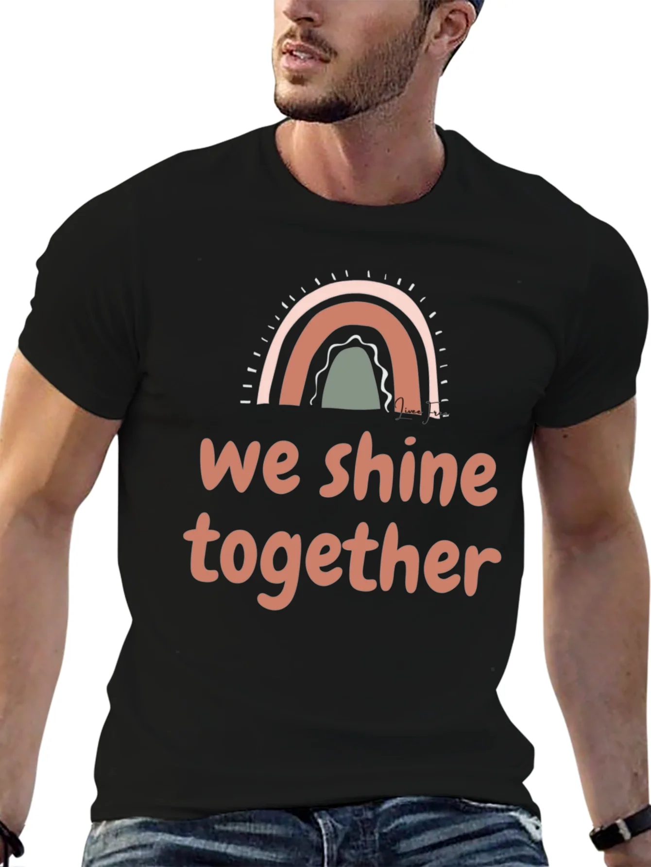We Shine Together Graphic Tee - Positive Vibes Shirt
