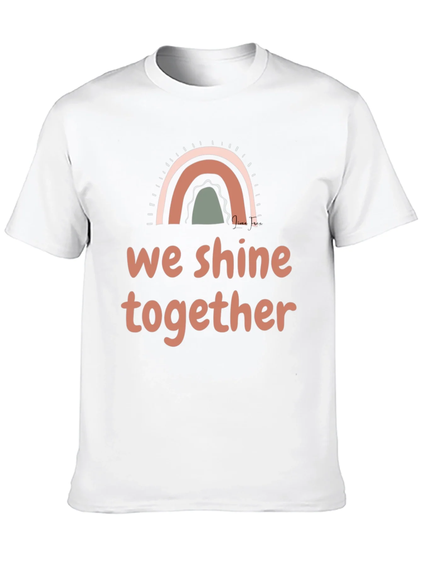 We Shine Together Graphic Tee - Positive Vibes Shirt