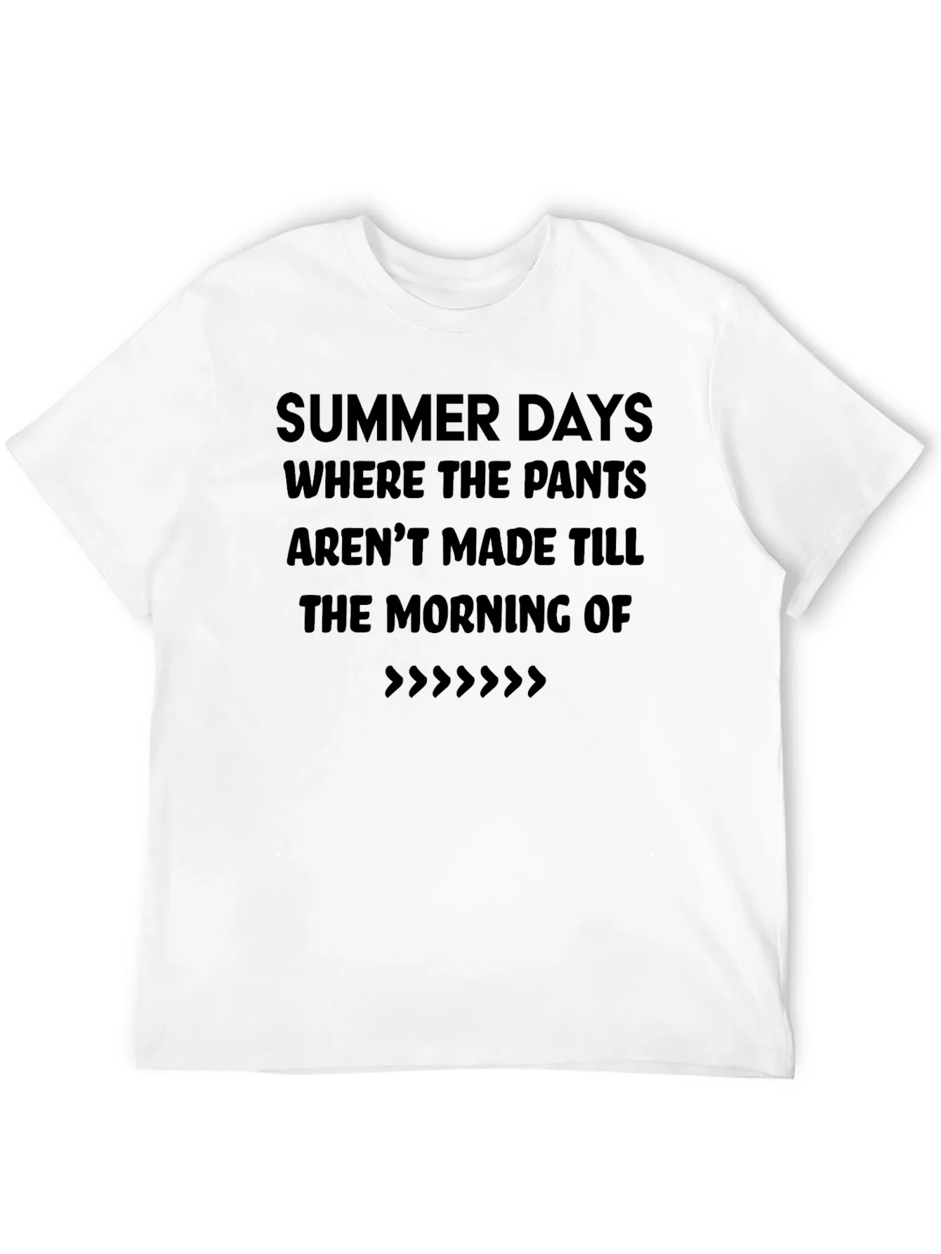 Summer Days T-Shirt - Casual Black Tee
