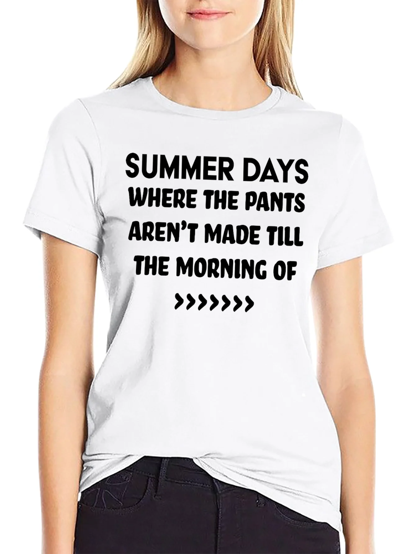 Summer Days T-Shirt - Casual Black Tee