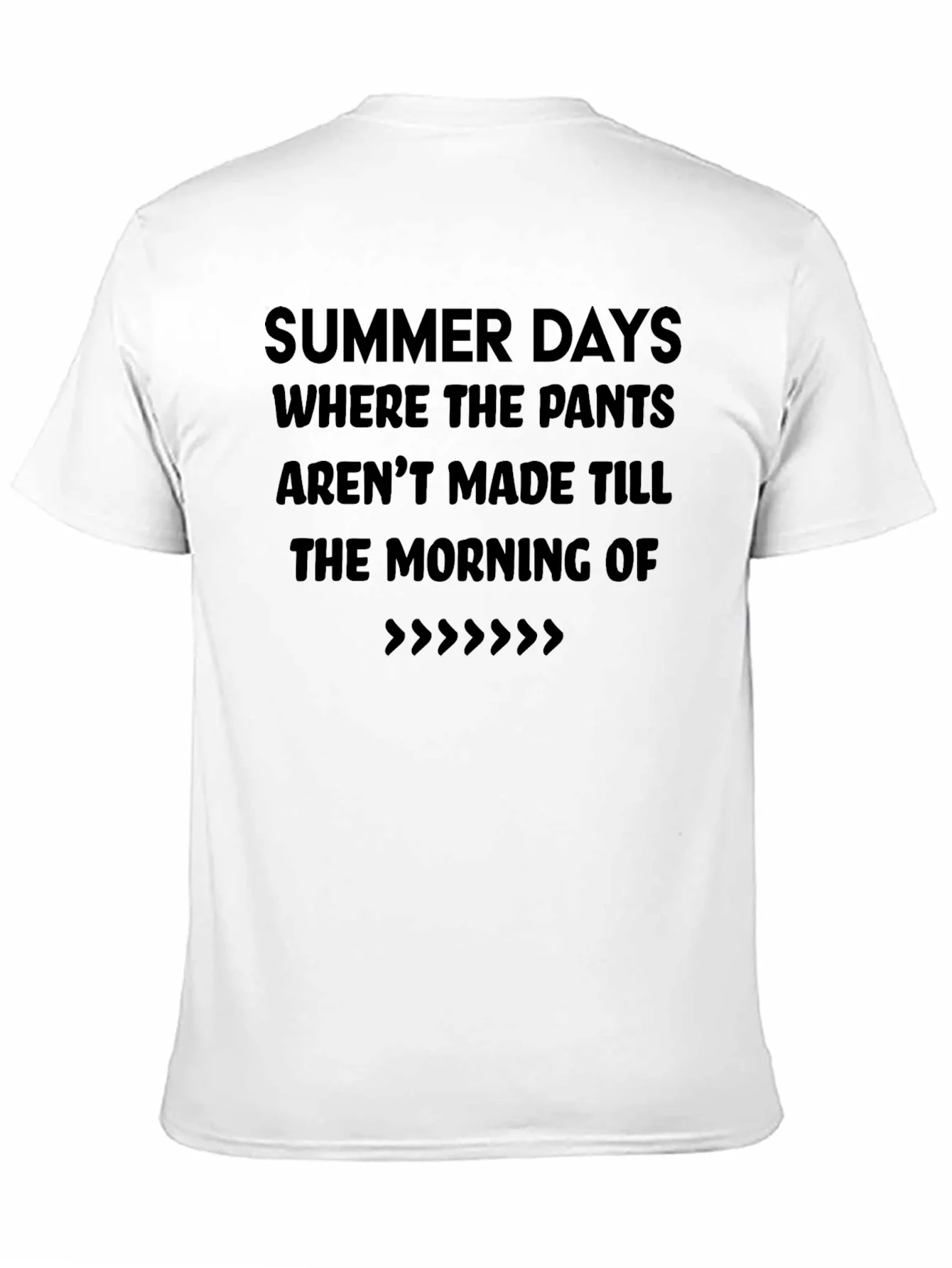 Summer Days T-Shirt - Casual Black Tee