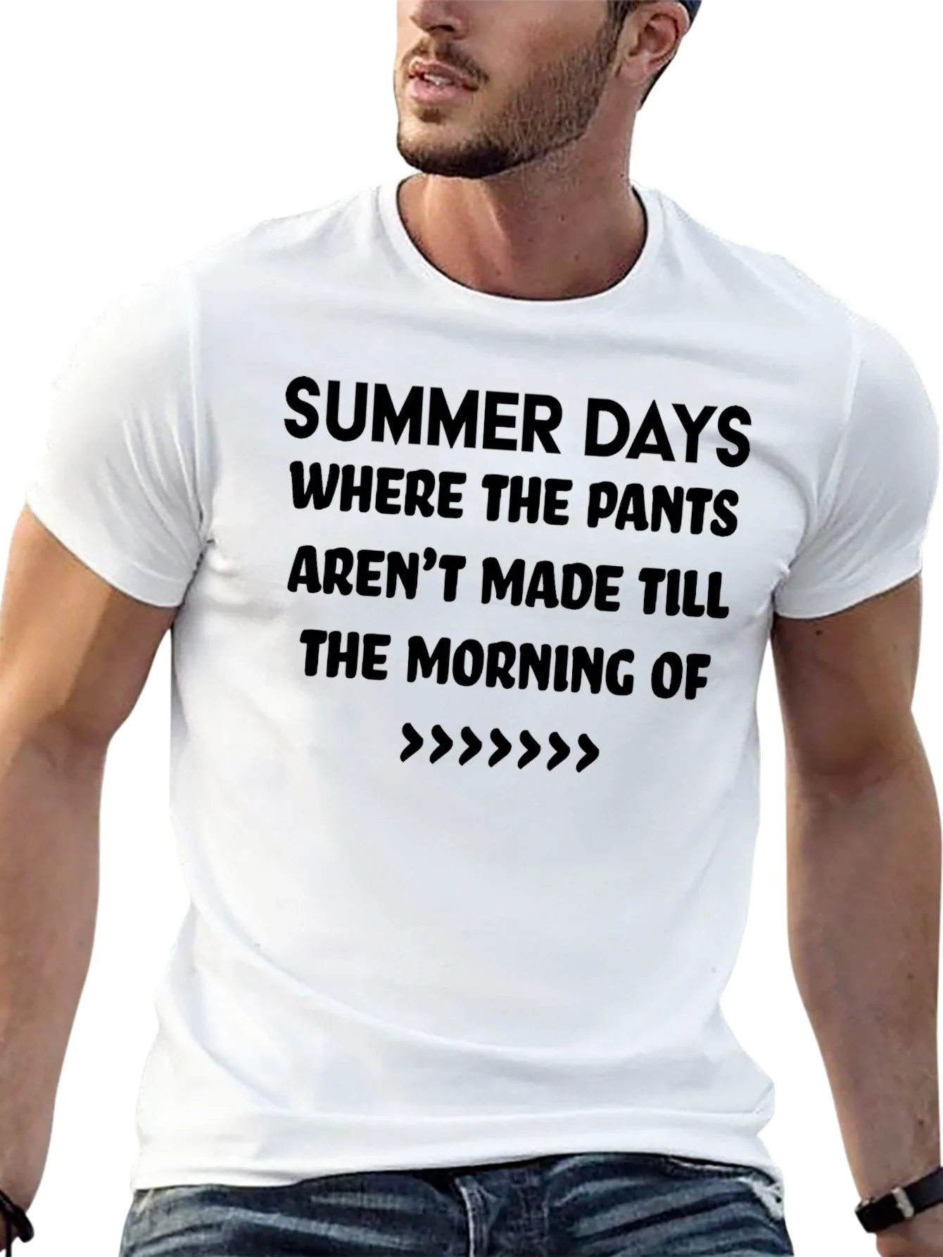 Summer Days T-Shirt - Casual Black Tee